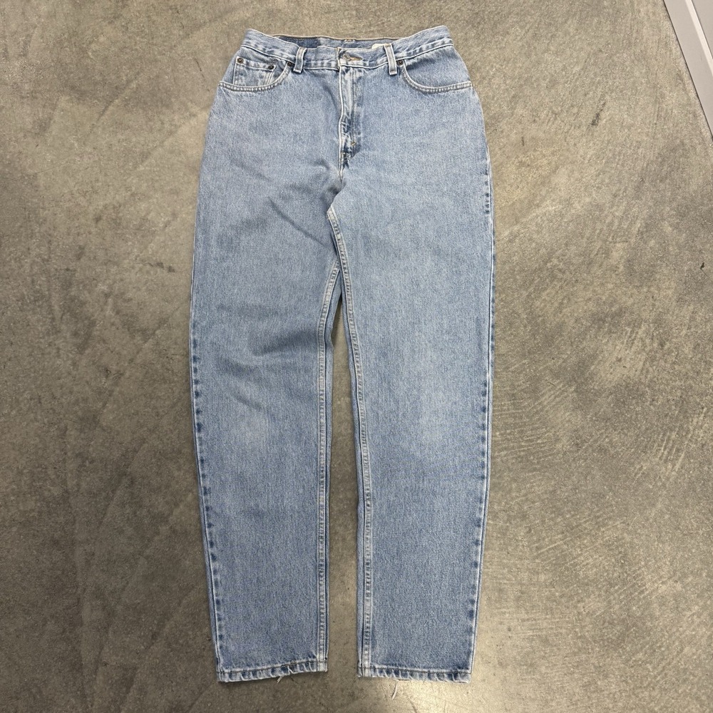 Vintage Levi's 550 Jeans Women's Long 29x32 Relaxed Fit Light Wash 12L